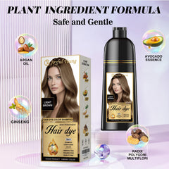 Joyful Young color-depositing shampoo lather on strands.