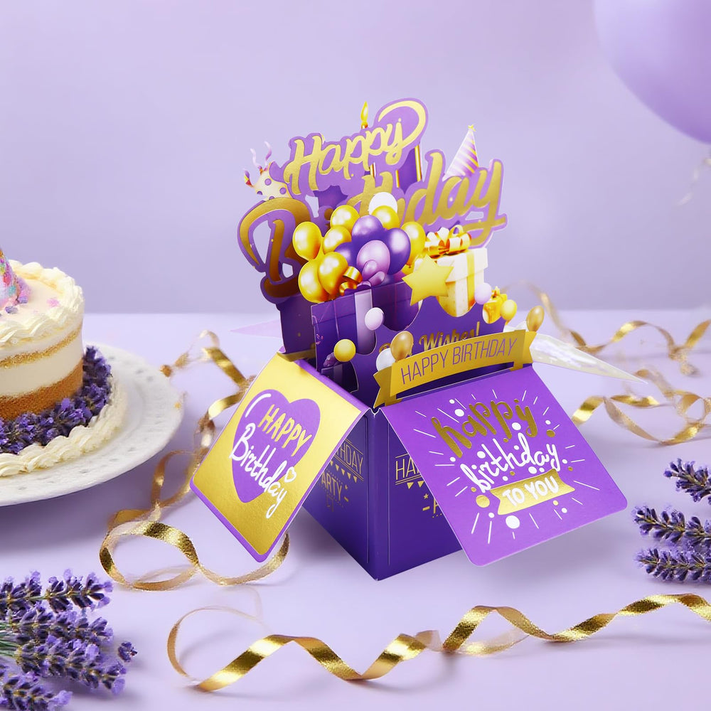Joyvella tarjeta 3D desplegable, mensaje personalizado para sorprender.