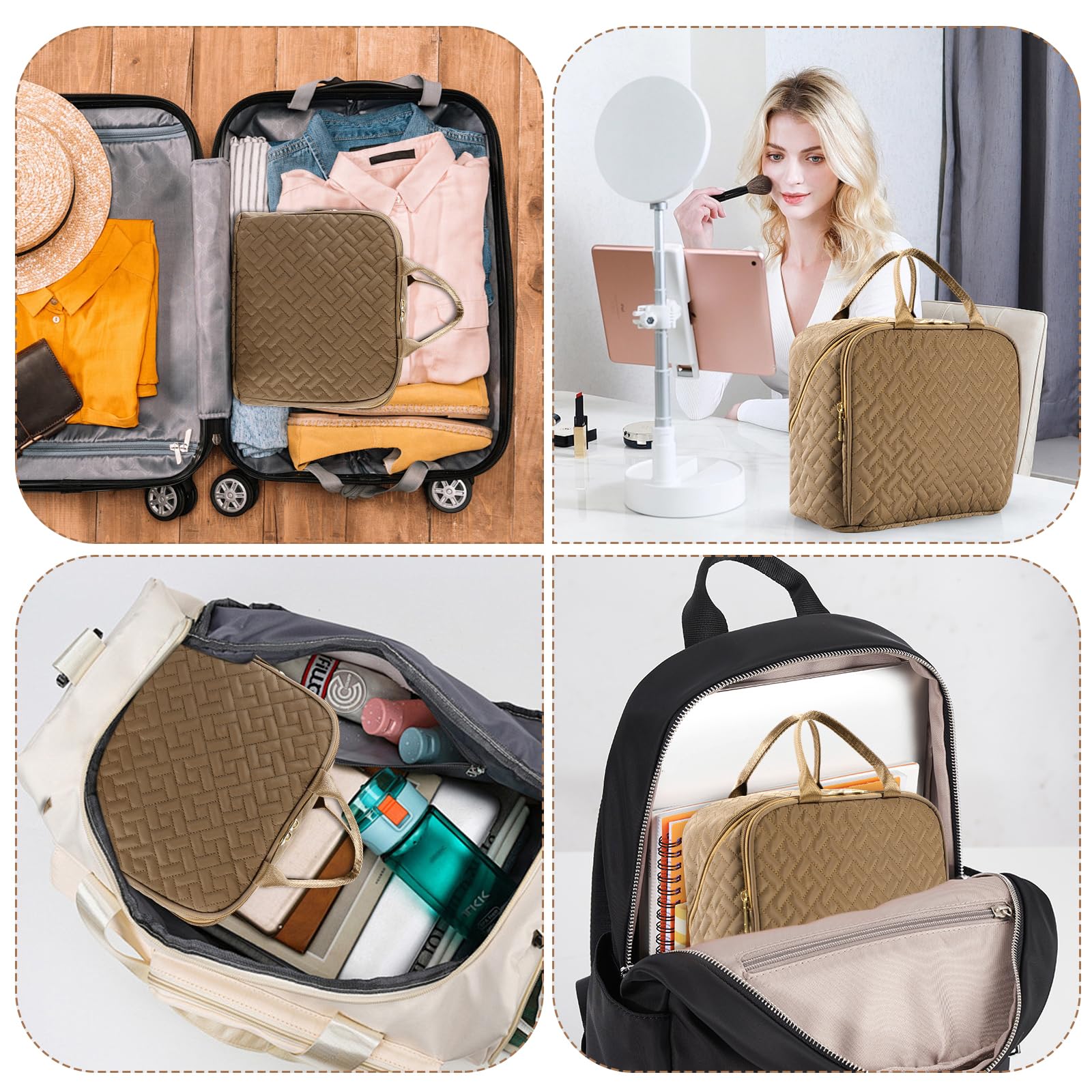 JOYYTUU asa portátil ergonómica, transporta el neceser con facilidad.