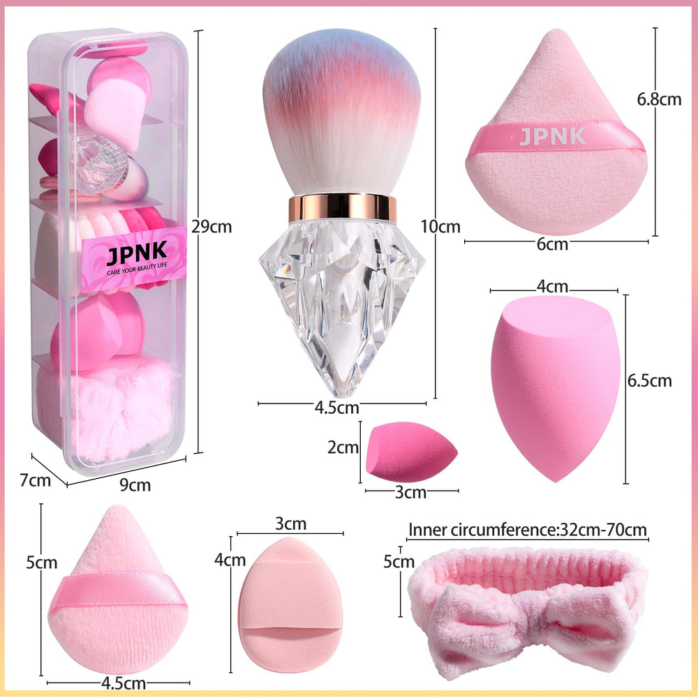 Esponja JPNK para crema y corrector con difuminado preciso.