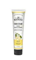 J.R. Watkins crema de manos limón, botella visible para hidratación diaria suave.