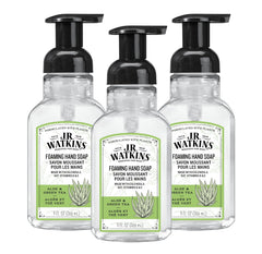 J.R. Watkins jabón de manos espuma con dispensador, textura suave para piel sensible.