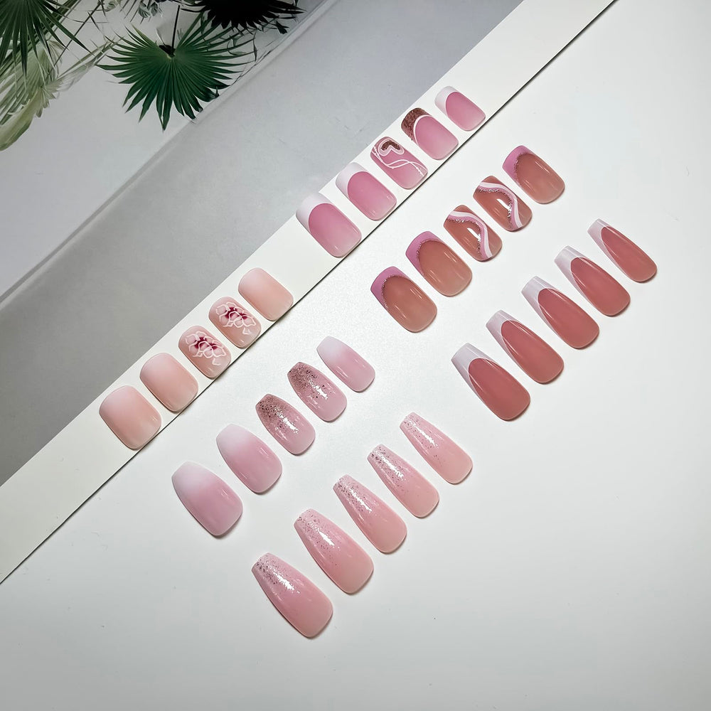 Jsiallye uñas adhesivas reutilizables para cambios frecuentes