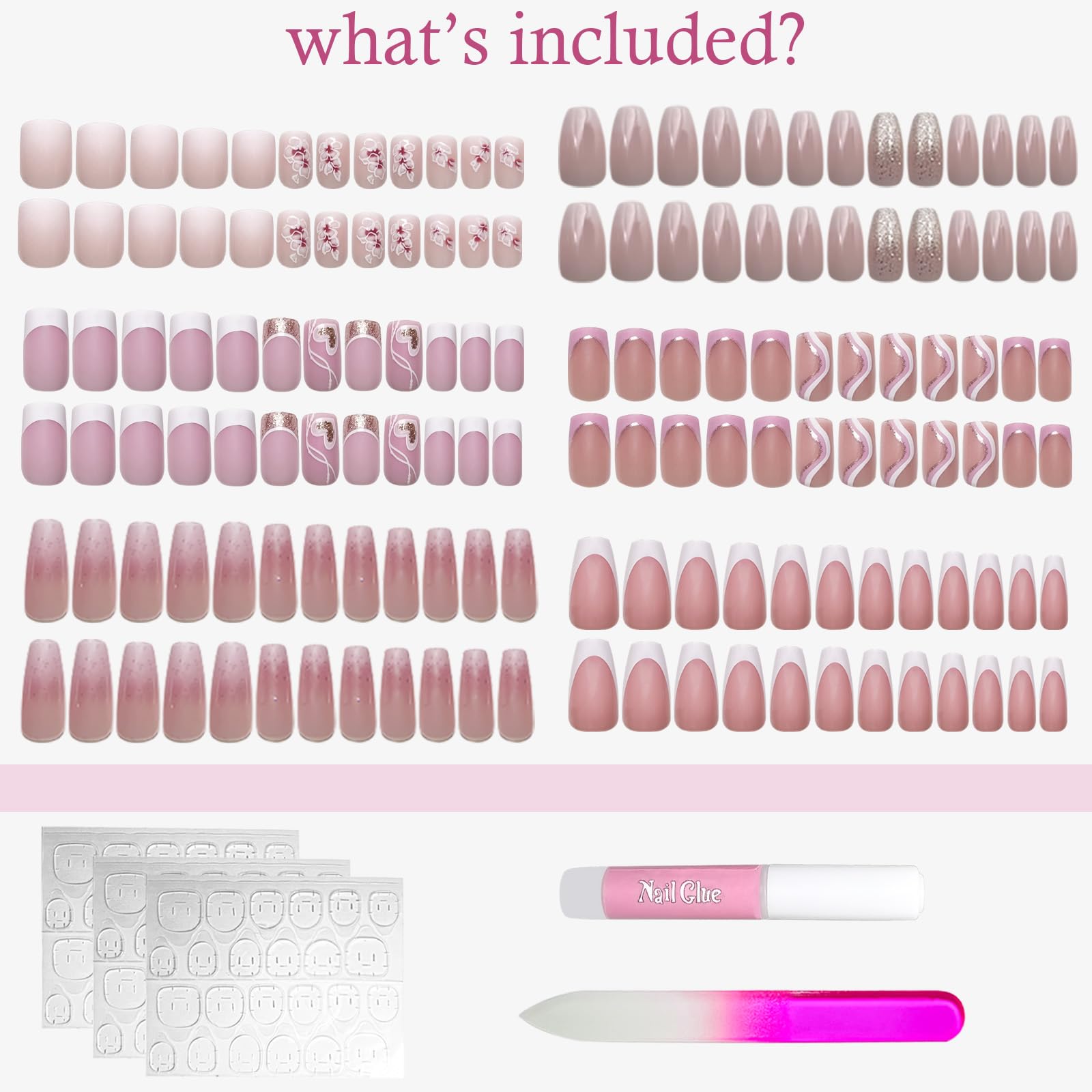 Uso casero de Jsiallye uñas adhesivas para renovar look