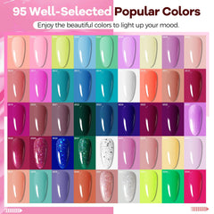Esmaltes JODSONE 95 colores para looks brillantes y oscuros
