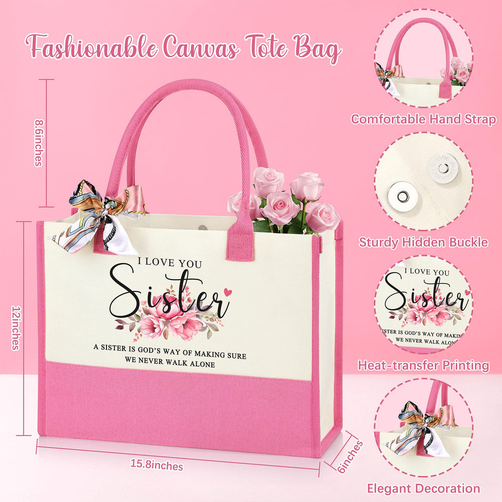 Bolso rosado JTENGTOP, regalo práctico y elegante para la hermana.