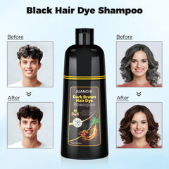 JUANCHI Tinte shampoo aplica rapido en manos para teñir el cabello