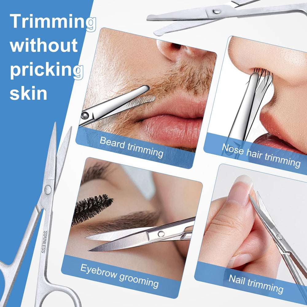 Juatrideo tijeras cejas precisas para perfilar cejas con control