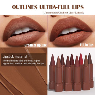 JUAAZIN delineador-labios con acabado versátil para capas.