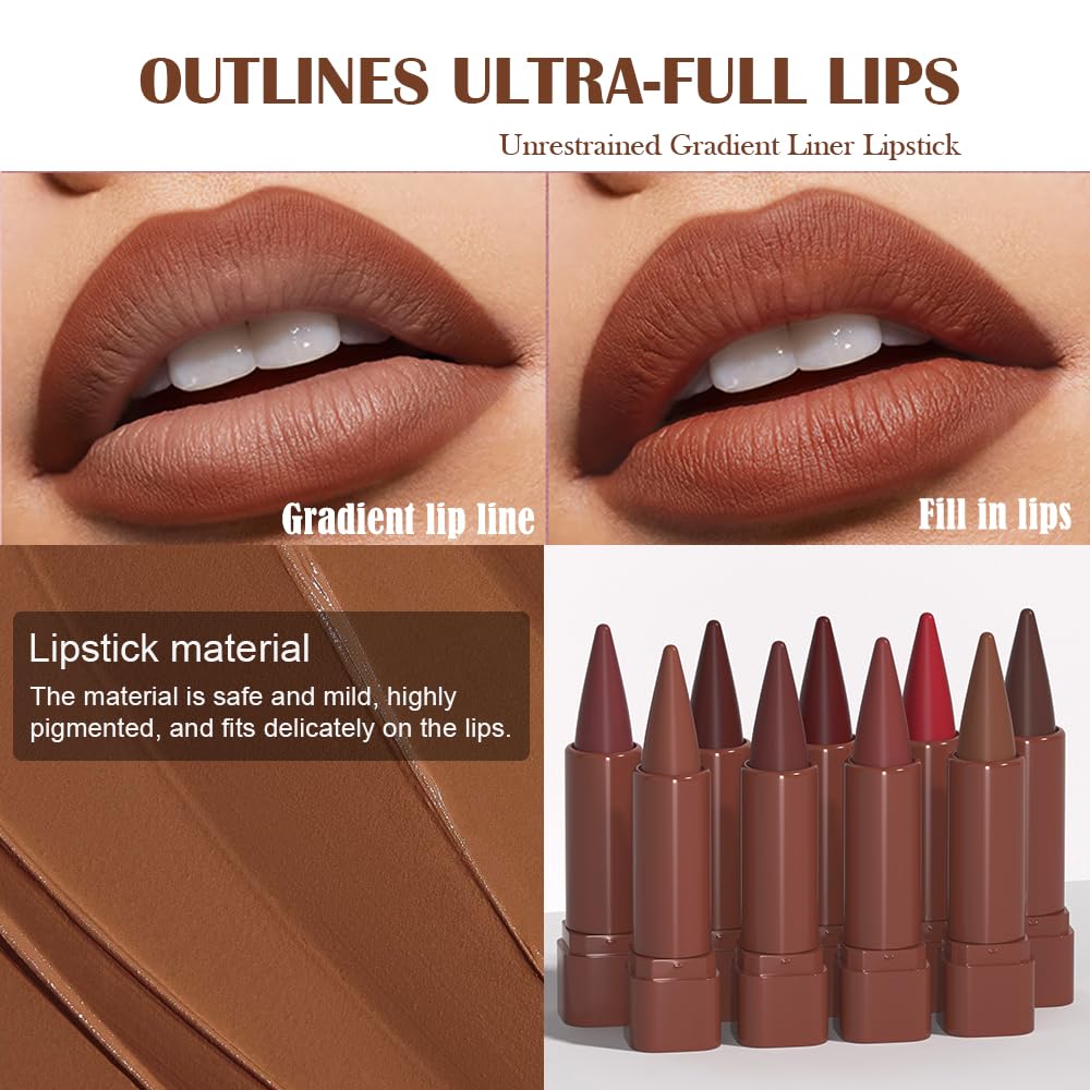 JUAAZIN delineador-labios con acabado versátil para capas.