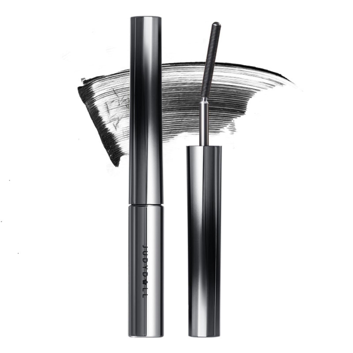 Judydoll Mascara 3D curva: brocha eleva pestañas para un look definido.