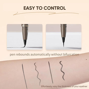JUDYDOLL Ultra-Fine Eyeliner waterproof formula resists water and humidity for lasting lines.