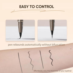 JUDYDOLL Ultra-Fine Eyeliner waterproof formula resists water and humidity for lasting lines.