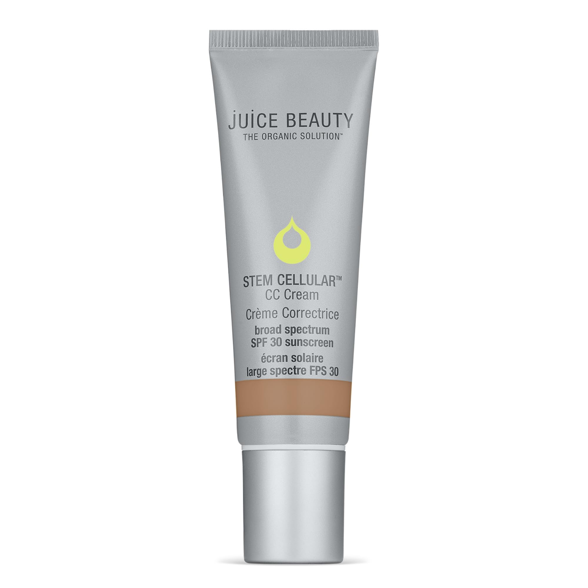 Juice Beauty Stem Cellular CC Cream SPF 30 Warm Glow envase, uso cómodo y tono uniforme