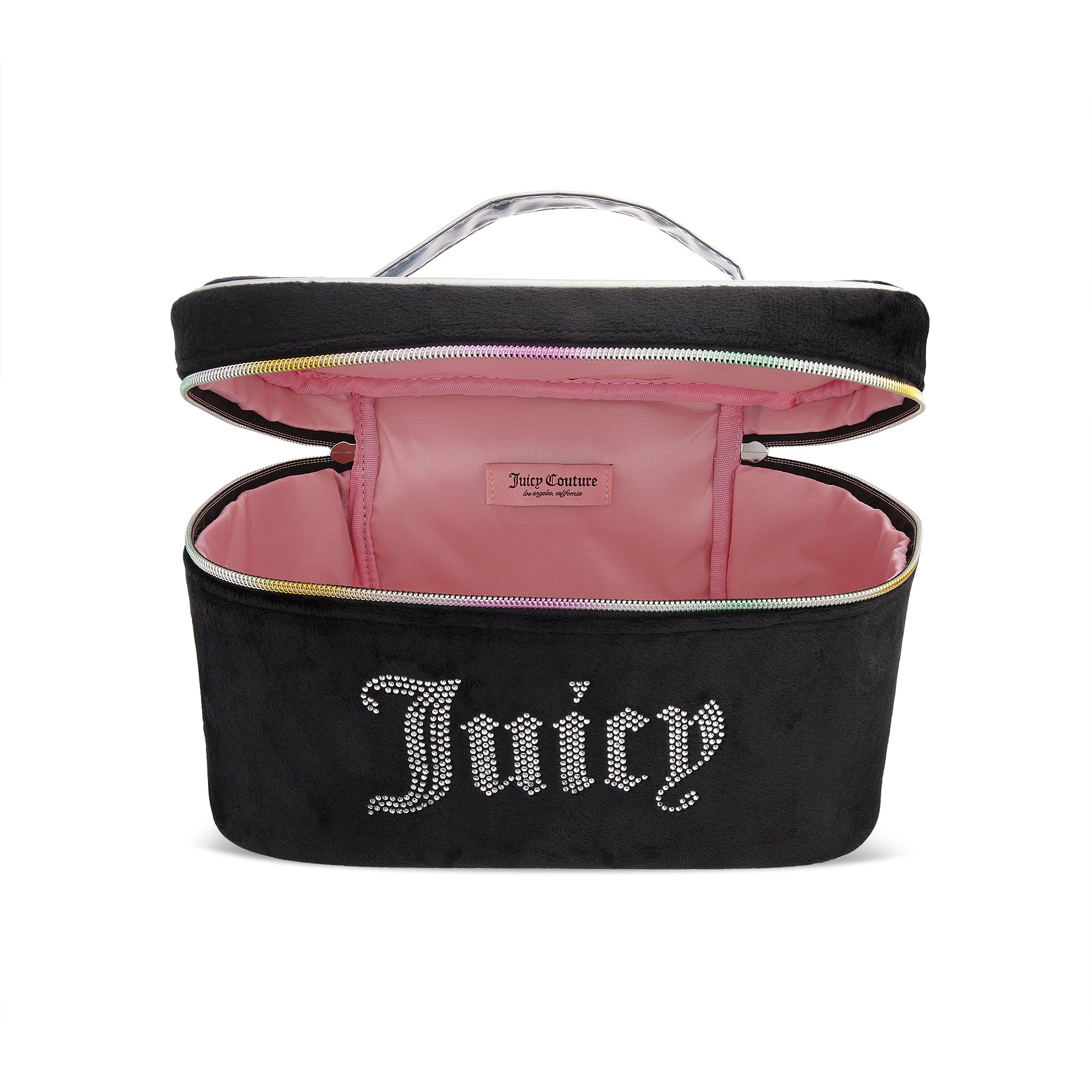 Juicy Couture diseño compacto para viaje, facilita empacar cosméticos esenciales.