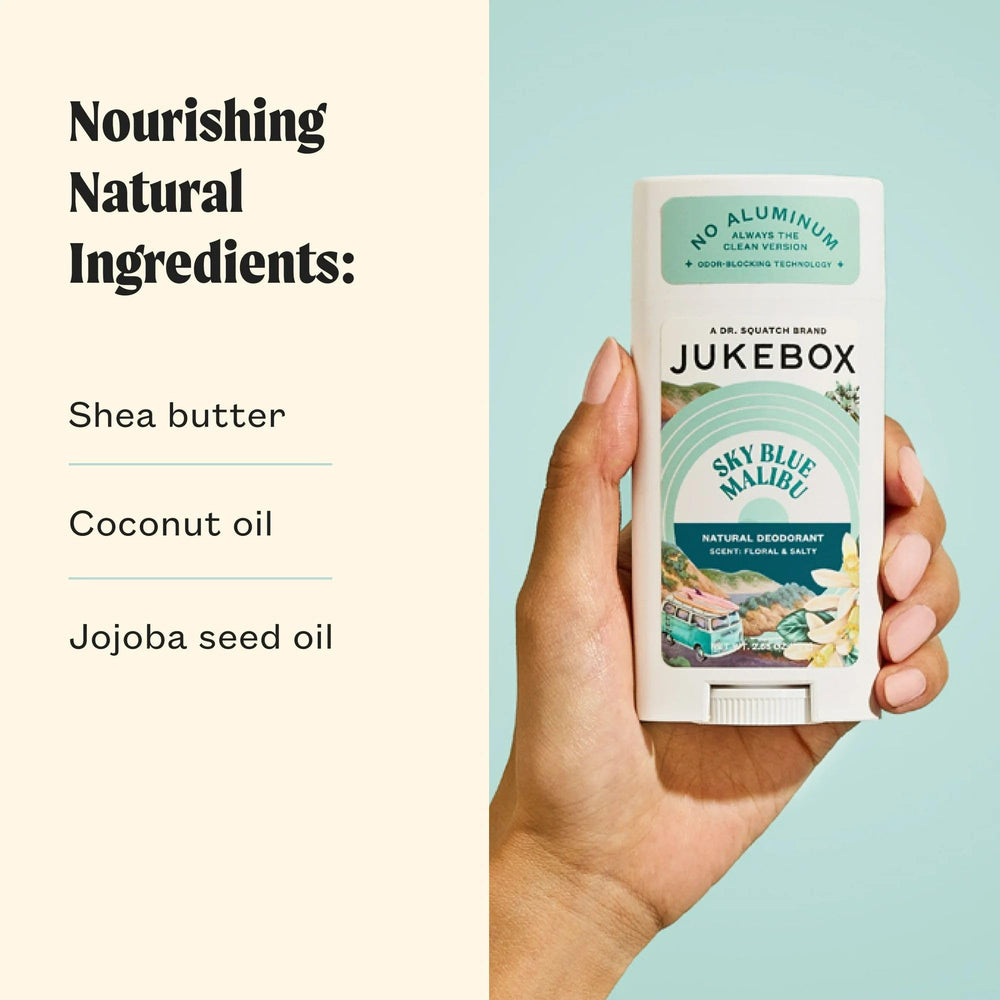 JUKEBOX Desodorante natural para mujeres, aroma neroli y naranja con toque marino, sensación fresca.