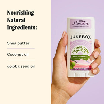 JUKEBOX lavender scent in use during morning routine for confidence and freshness