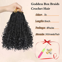 Julen Goddess Box Braids color 1B para un look natural