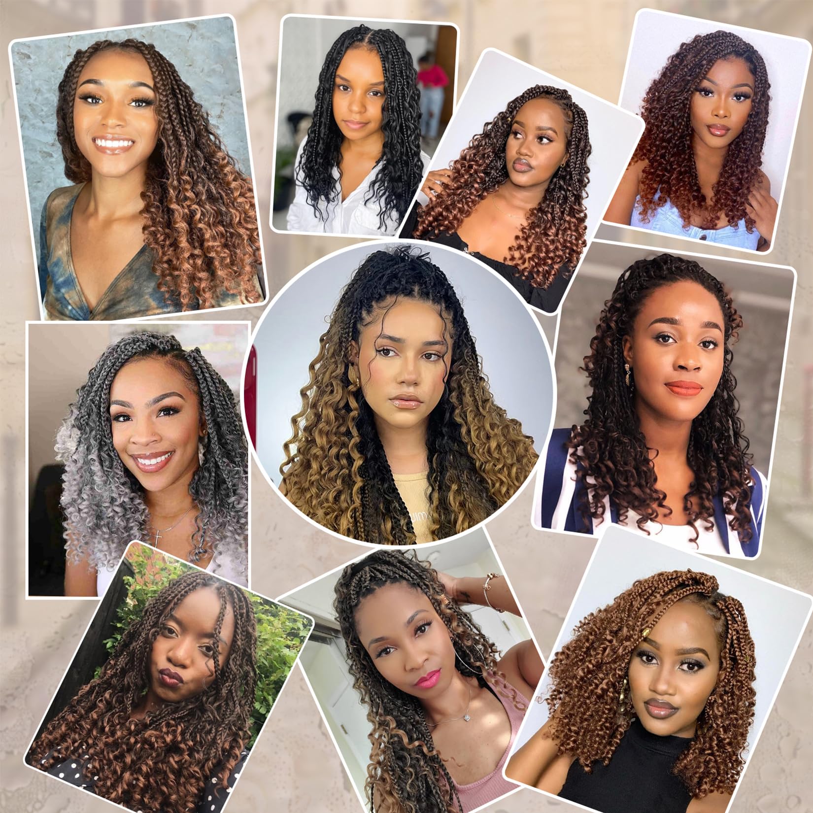 Julen Goddess Box Braids para ocasiones especiales con diseño bohemio