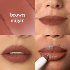Aplicación suave con Julep Marrón Azúcar para color natural.