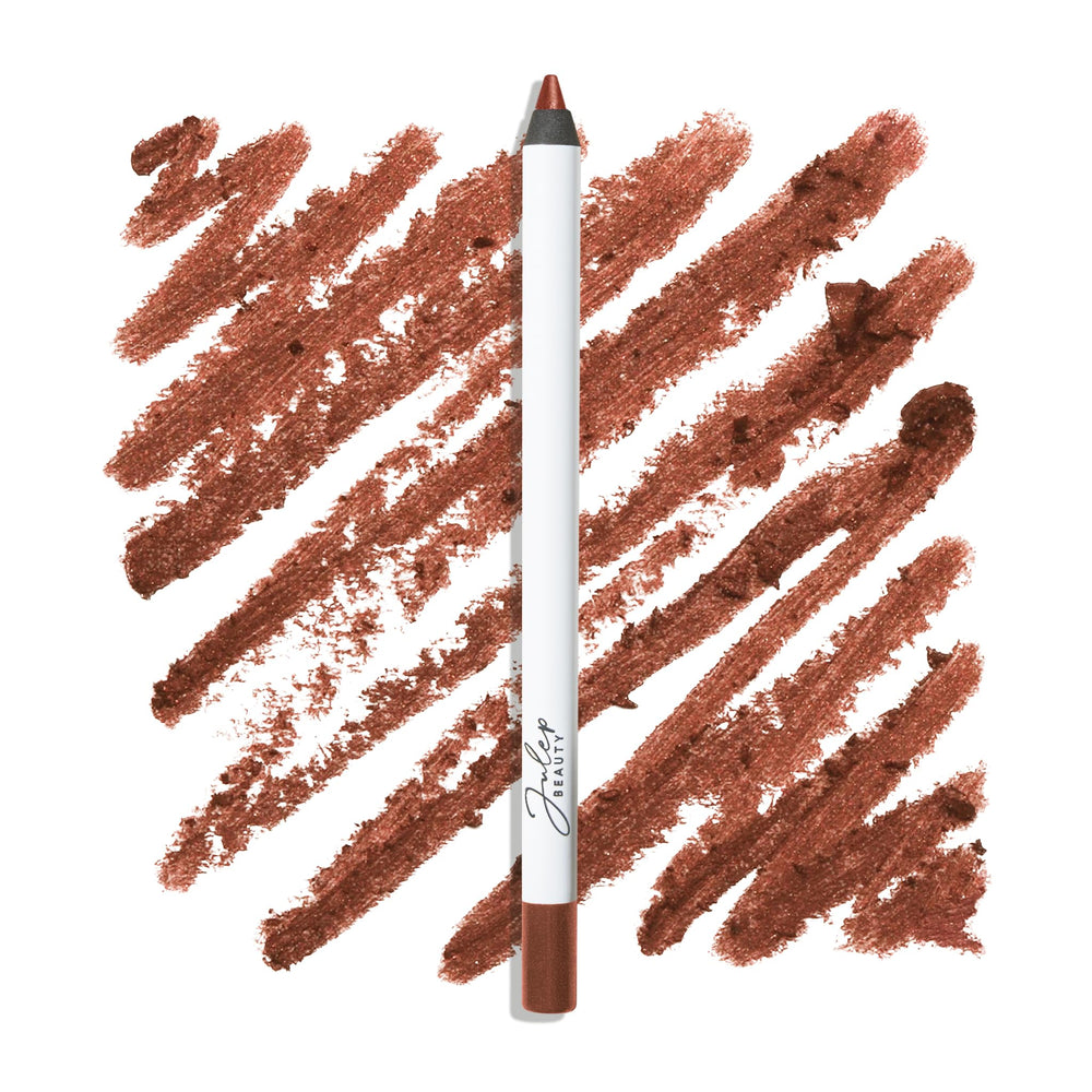 Delineador gel Julep marrón tostado brillo con empaque elegante para uso diario