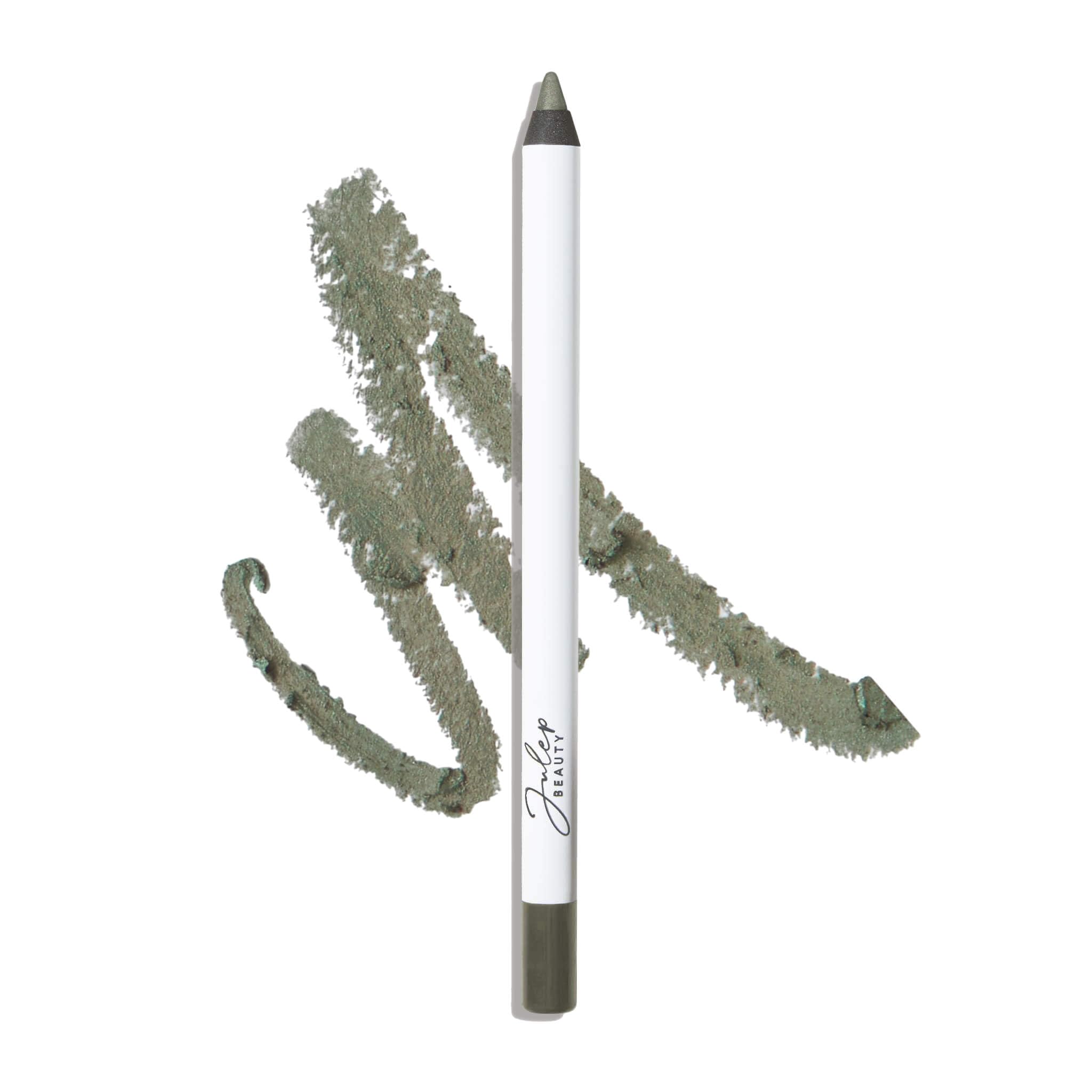 Lápiz Julep verde cristal marino mate desliza suave para delineado preciso
