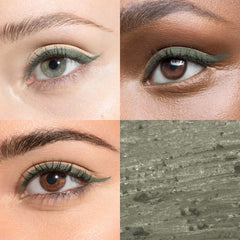 Delineador Julep gel verde mate para líneas superiores e inferiores