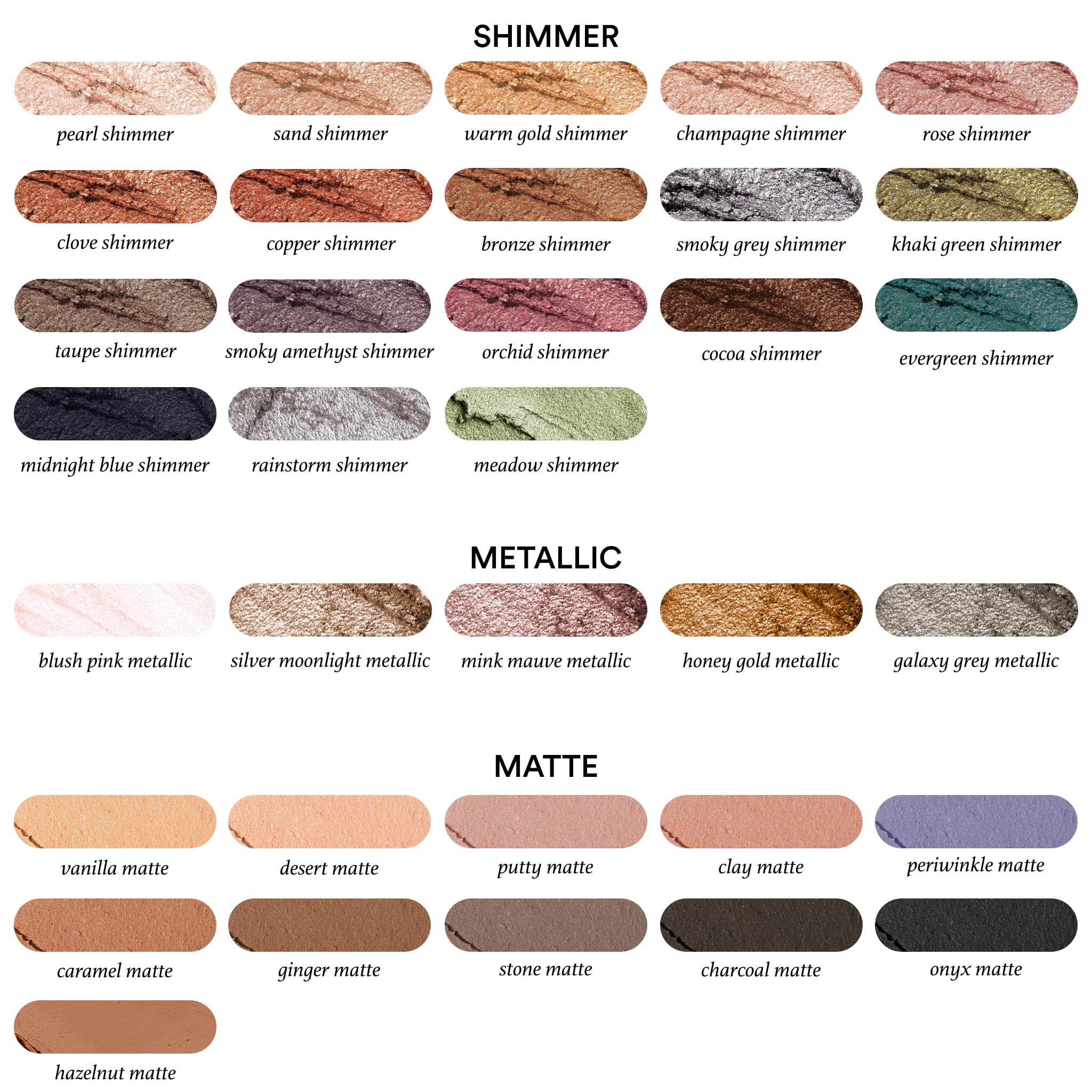 Ombres Julep 101 effet sable scintillant pour look léger