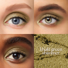 Sombra Julep 101 barra caqui-verde con brillo sutil.
