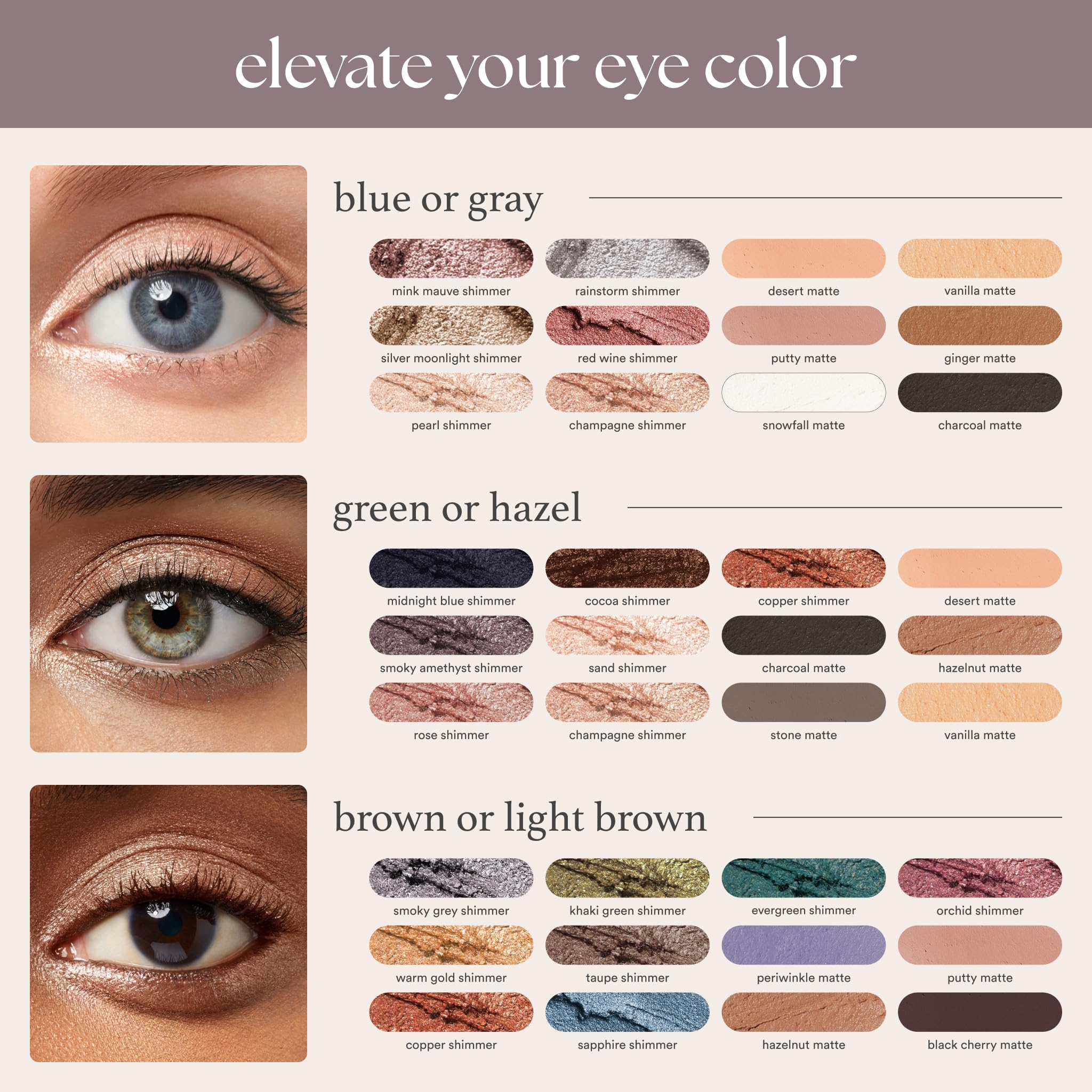 Sombra de ojos Julep tono iluminador perla para looks suaves