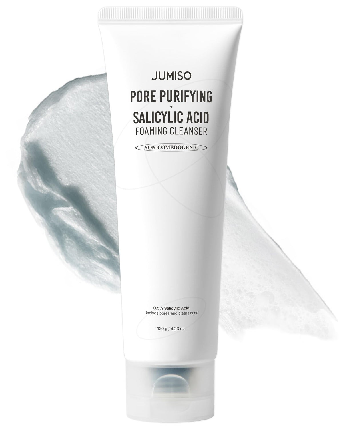 JUMISO limpiador espumoso con bha ayuda a poros más limpios.