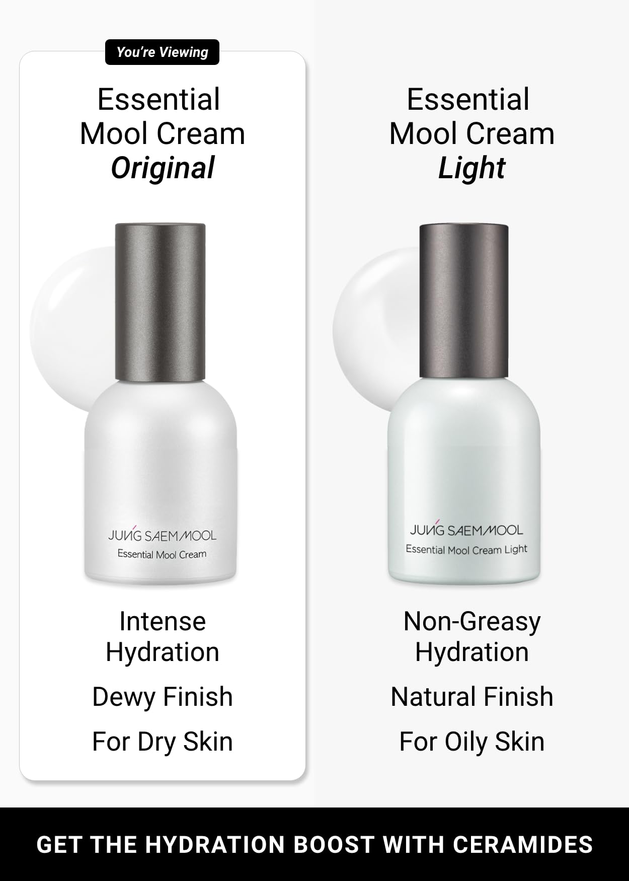 JUNG SAEM MOOL Crème Essentielle – Emballage élégant et pratique pour votre routine