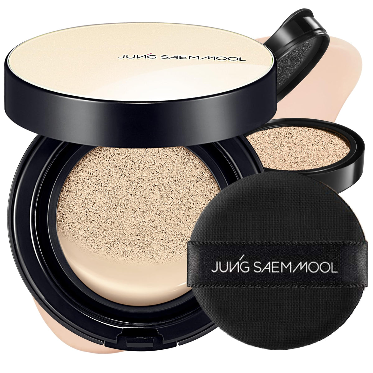 JUNG SAEM MOOL Cushion ligero: aplicación suave para piel fresca.