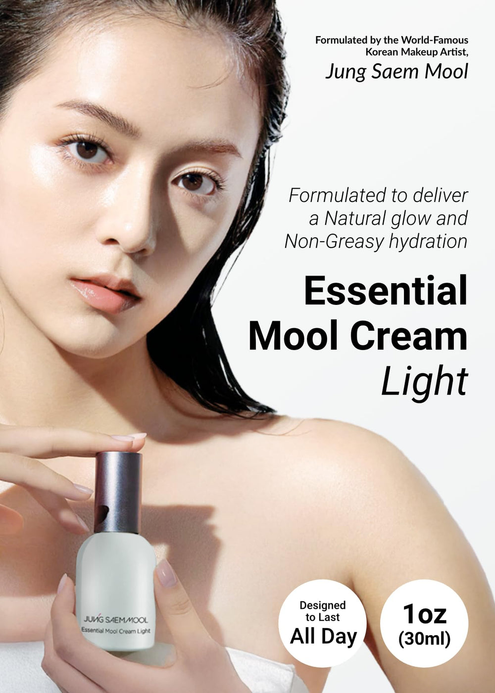 Jung Saem Mool Essential Mool Cream Light: ceramidas que fortalecen la barrera y calman la piel.