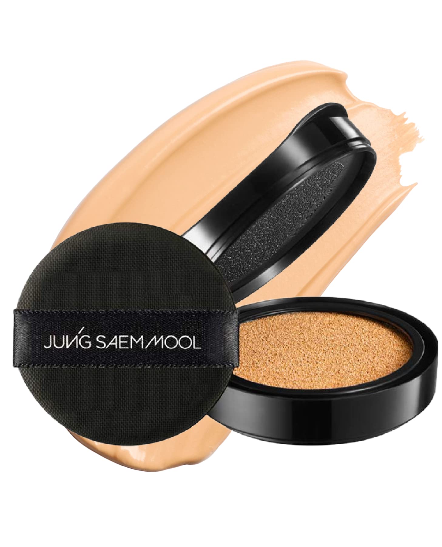 Jung Saem Mool Essential Skin Nuder Cushion 21 Medium refill pack, portable and mess-free.