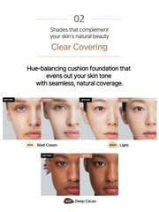 Jung Saem Mool cushion is lightweight and hydrating.