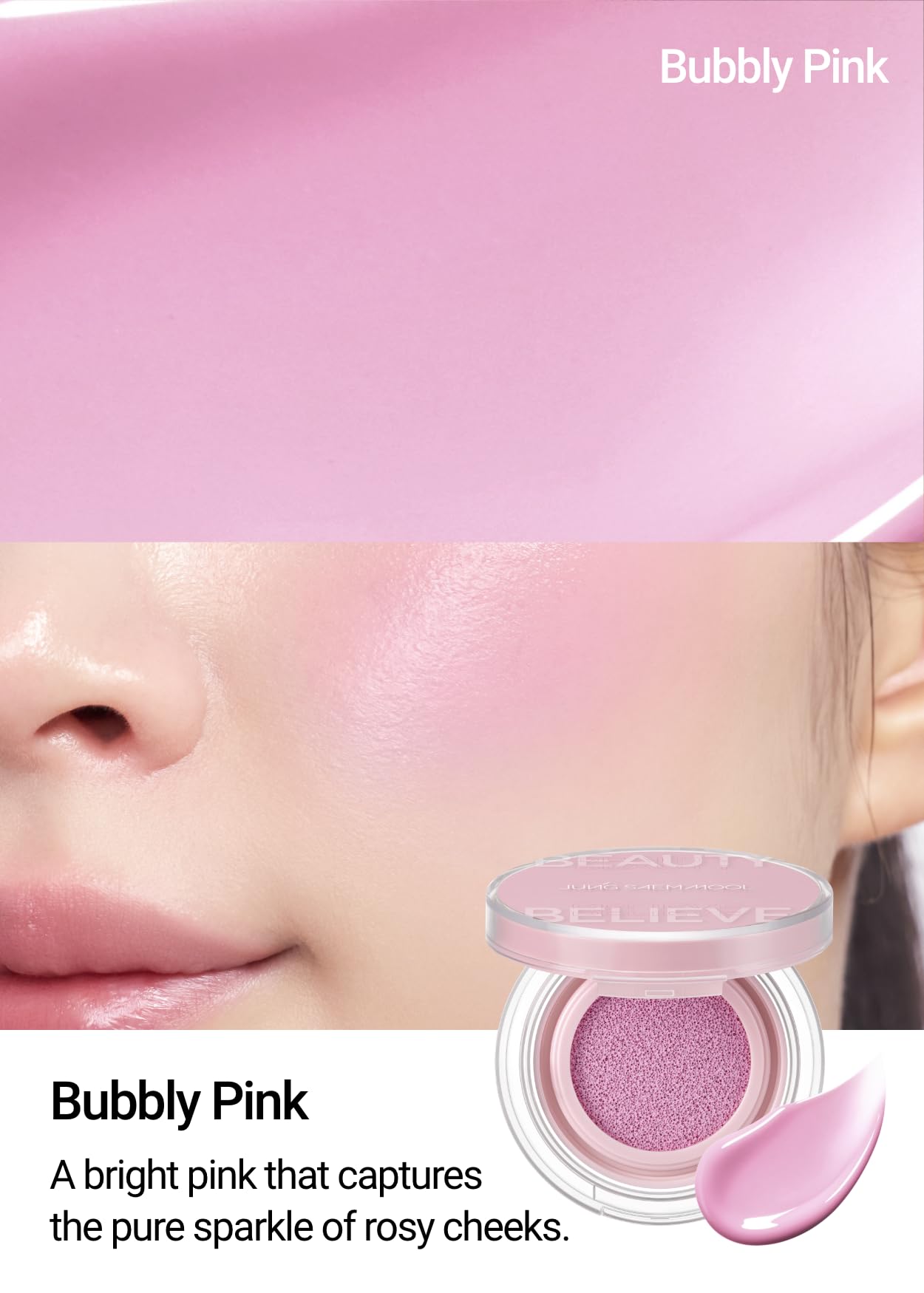 JUNG SAEM MOOL Artist Cushion Blush textura liviana con acabado natural radiante