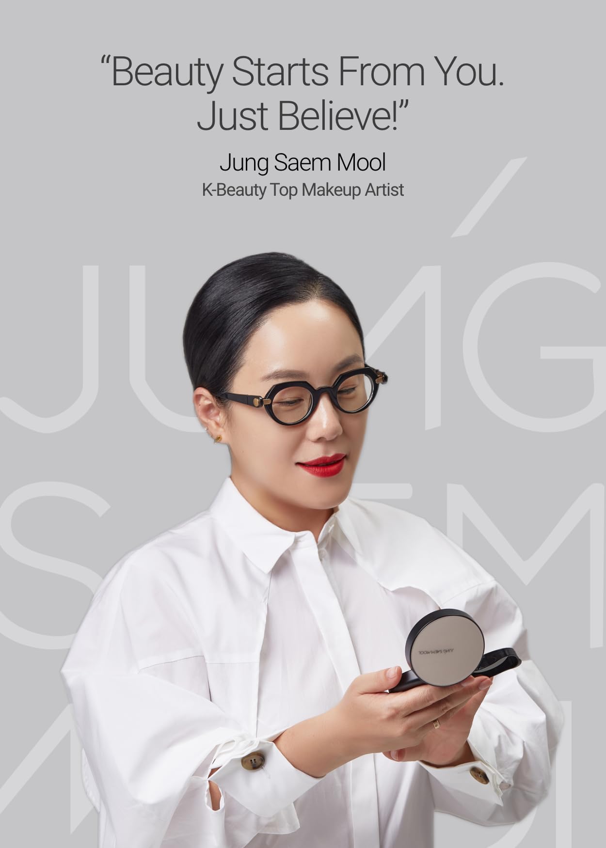 JUNGSAEMMOOL Artist Cushion Blush Plop Berry finish close-up for dewy look