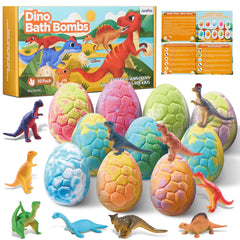 Jurafizz bomba-dino-sorpresa: revela figura exclusiva en cada baño, fomenta la imaginación.