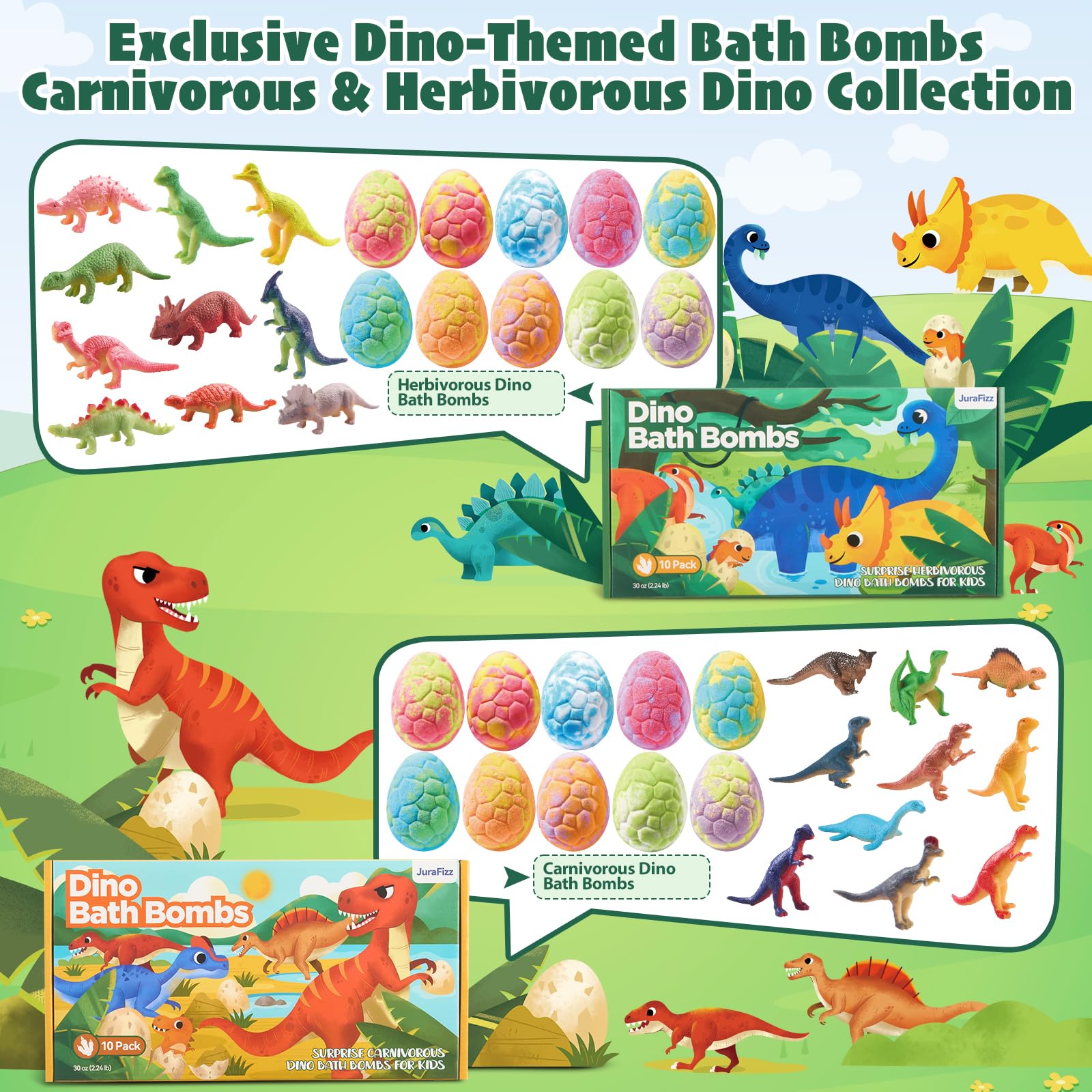 JuraFizz Sorpresas Dinosaurios Exclusivos: figuras únicas reveladas al disolverse