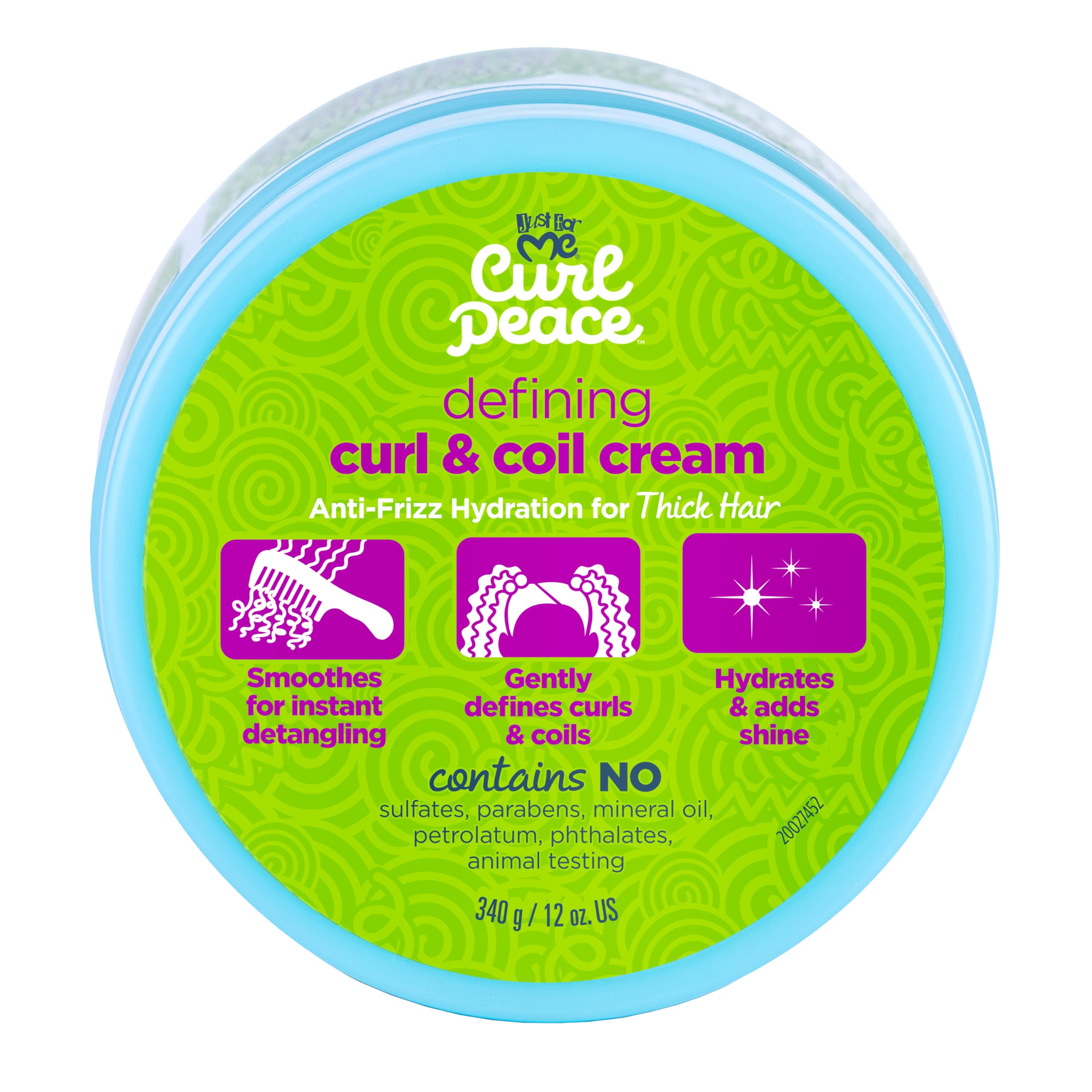 Just For Me Curl Peace, aplicación en manos para distribuir la crema de forma uniforme.