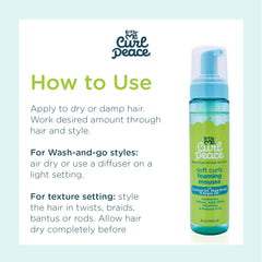 Just For Me Curl Peace: aplicación suave con dosis ideal de mousse