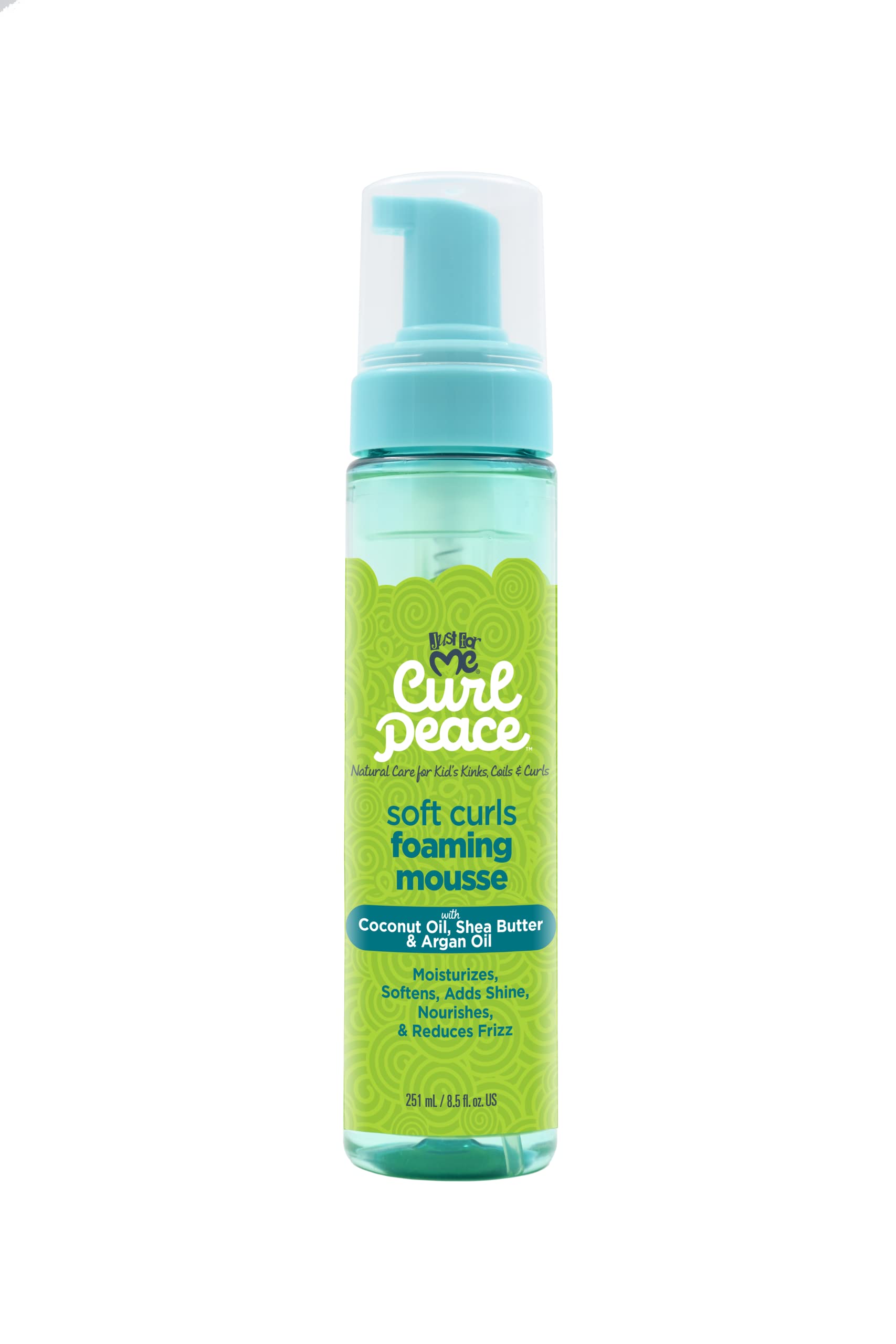 Just For Me Curl Peace: botella de mousse para rizos suaves y definidos