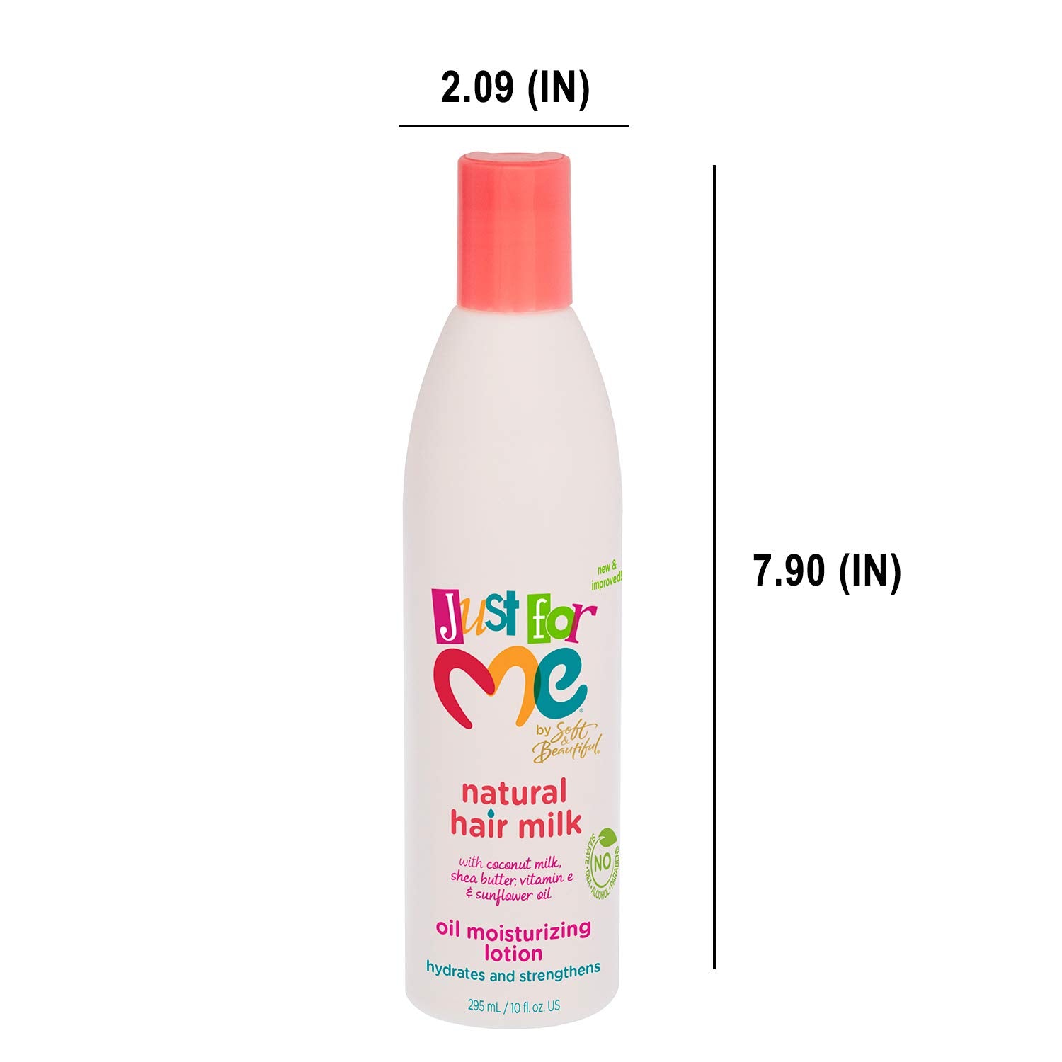 Just For Me Leche para Cabello Natural, aplicación suave facilita distribuir desde raíces.