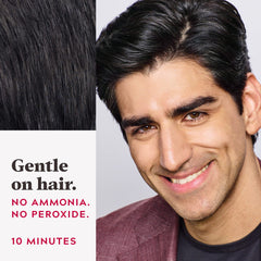 Just for Men Easy Comb-In Color, cobertura uniforme de canas en todo el cabello.
