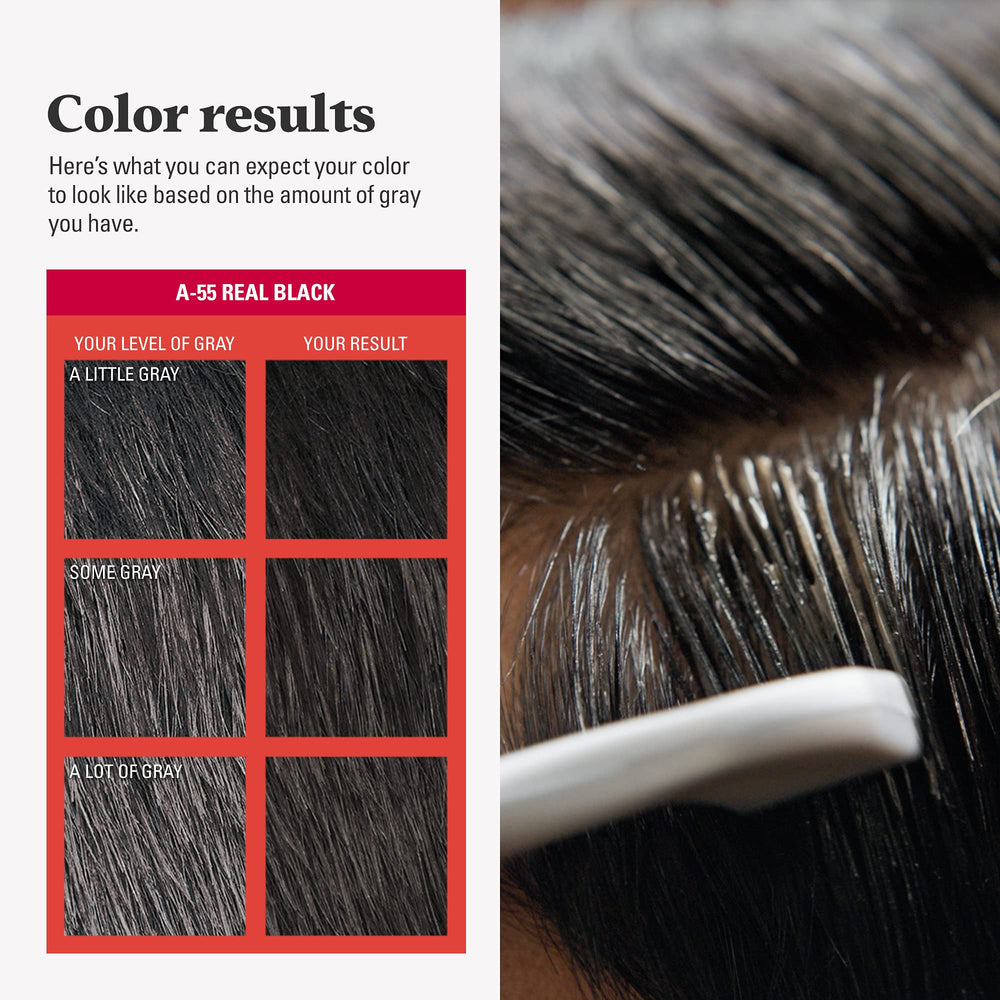 Just for Men Easy Comb-In Color, resultado natural tras diez minutos.