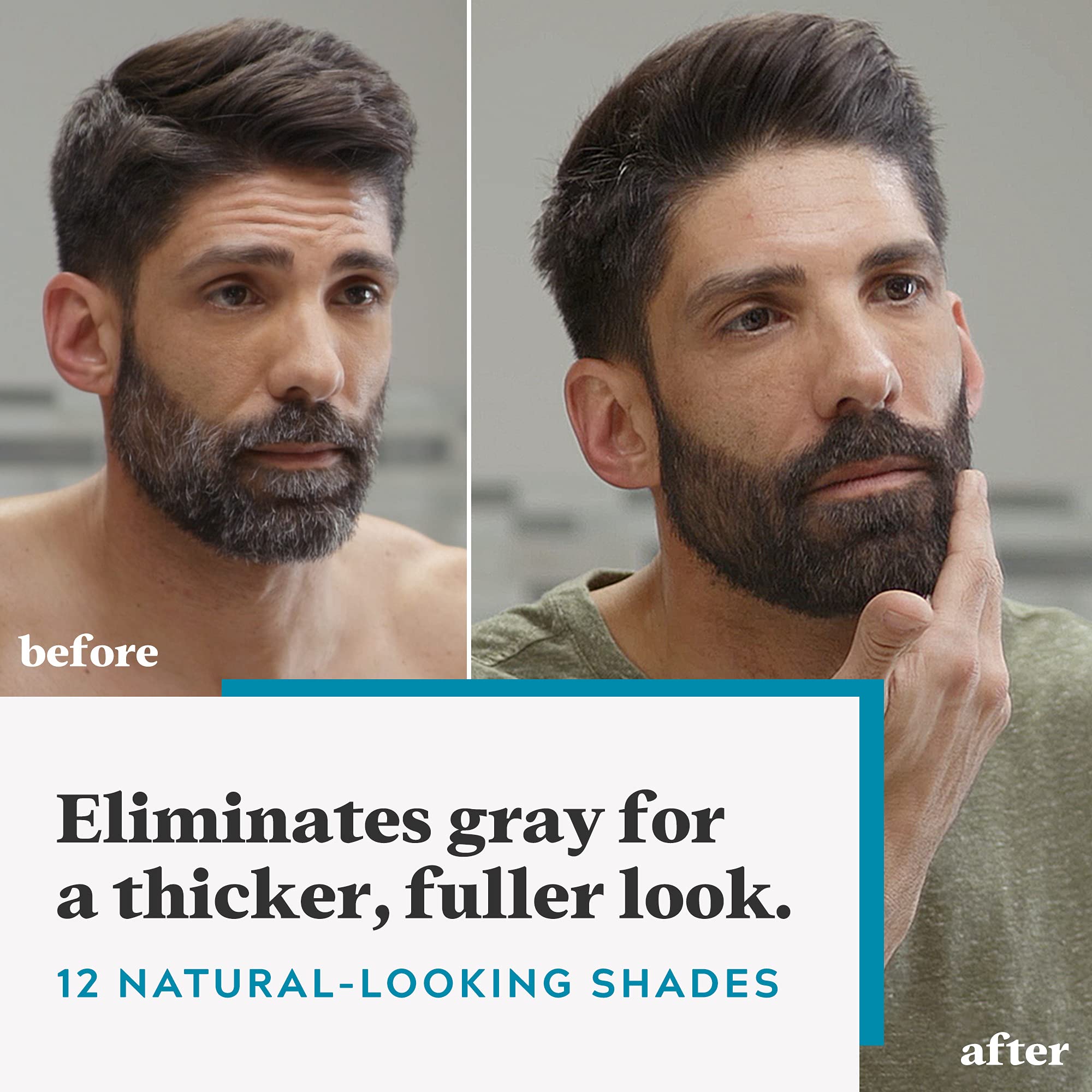 Just For Men Bigote y Barba Blond M-10/15 aplica en cinco minutos para tono uniforme.