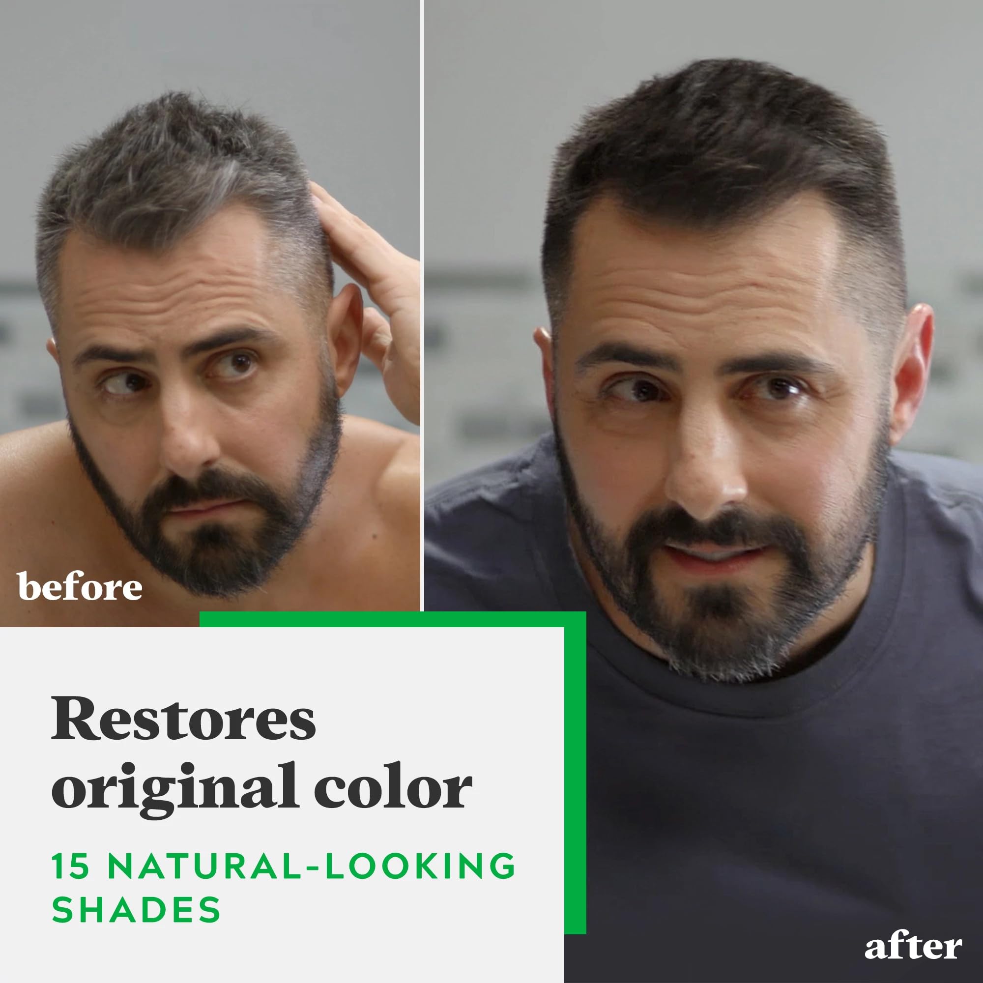Just For Men Shampoo-In-Color: aplicador rápido para color uniforme en cinco minutos.
