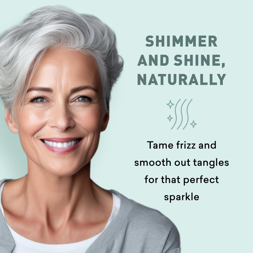 Aceite de frambuesa en acondicionador Just Nutritive para cabello gris, nutrición profunda