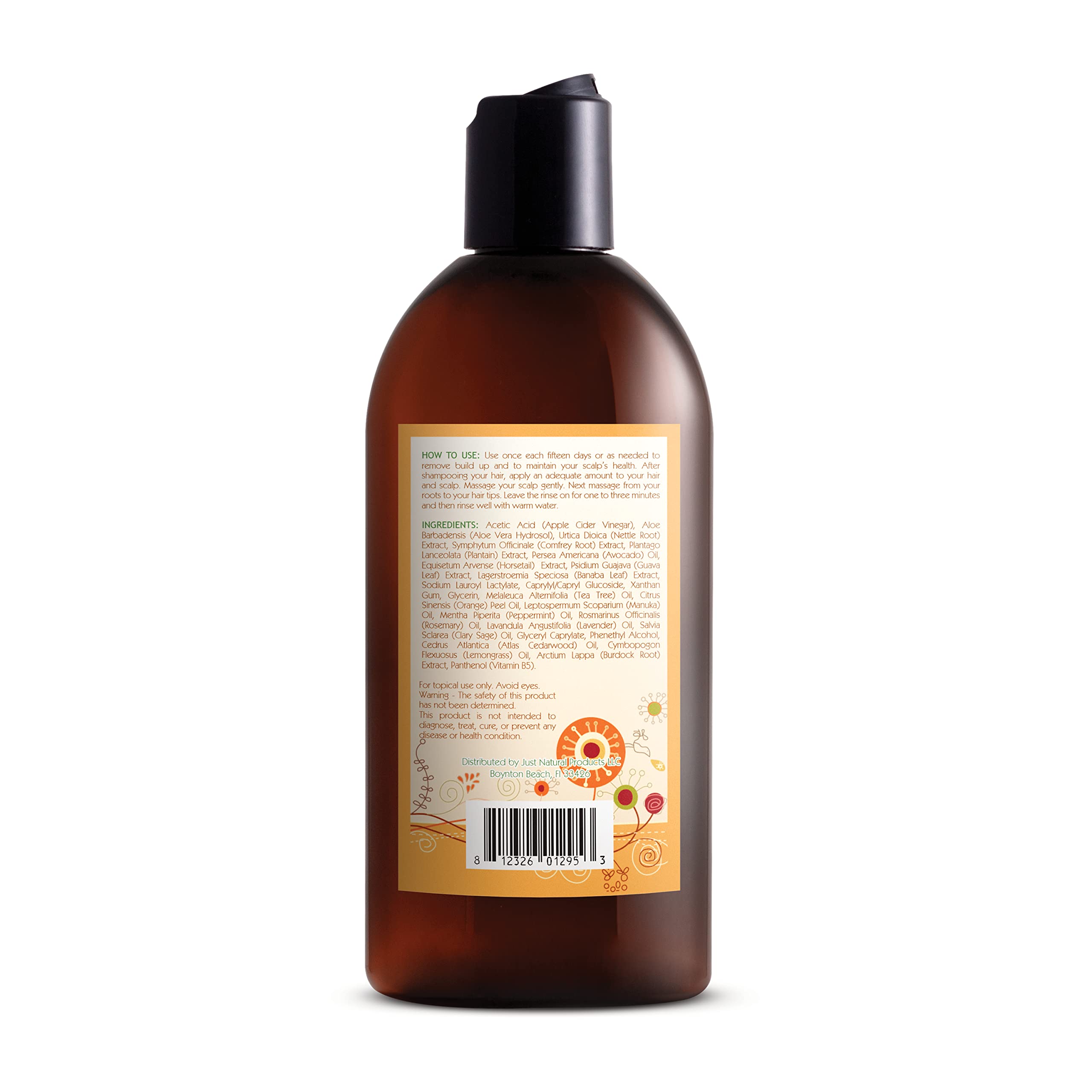 Just Nutritive Rinçage au vinaigre, volume retrouvé après usage sur les longueurs.